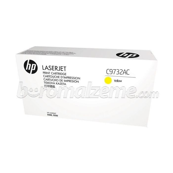 HP C9732A Sarı Toner - Hp ColorLaserJet 5500 TONER -HP 5550 Sarı Toner