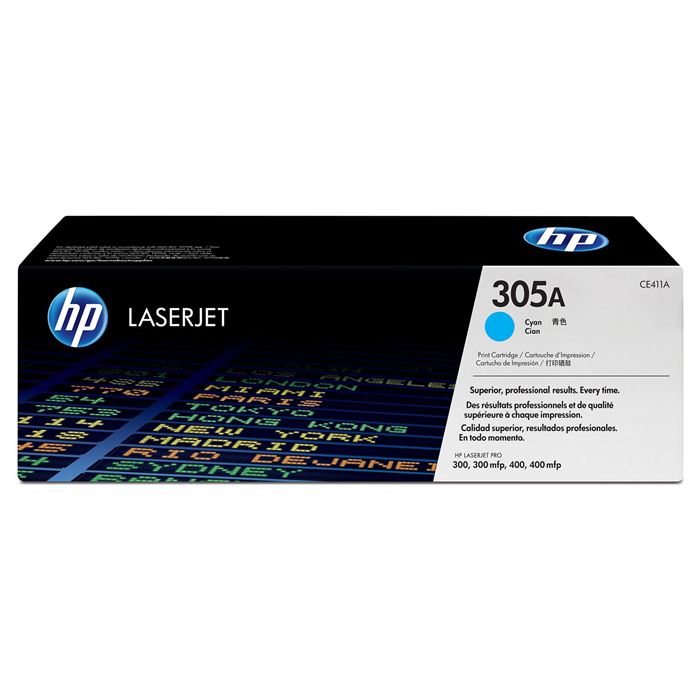 HP  CE411A  HP 305A Cyan LaserJet Toner Cartridge