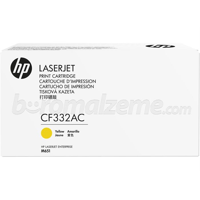 HP CF332A SARI TAAHHUTLU LASERJET TONER KARTUSU 15.000 SAYFA