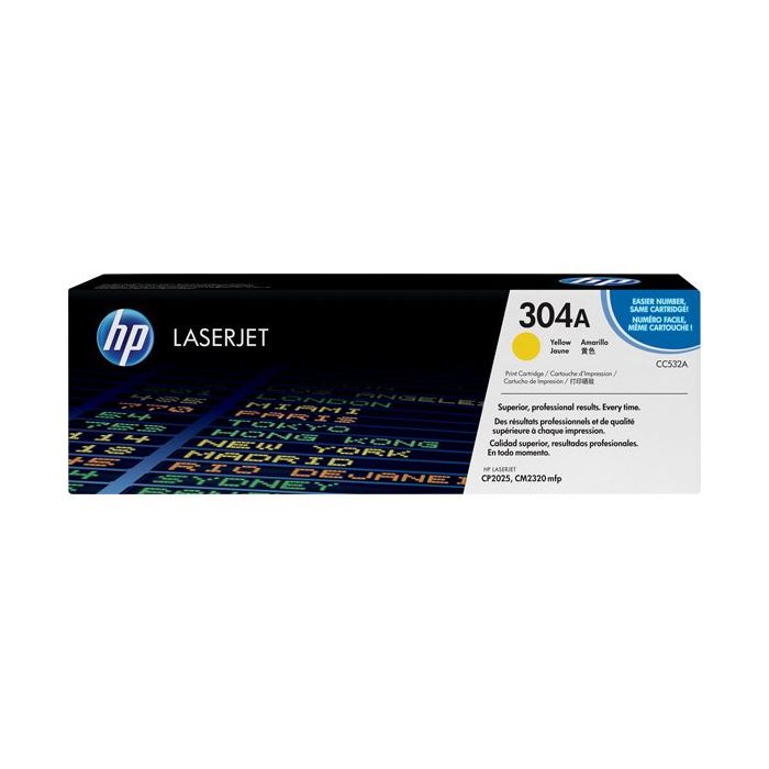 HP CC532A TONER, HP COLOR LASERJET CM2320 TONER- HP CP2025 SARI TONER