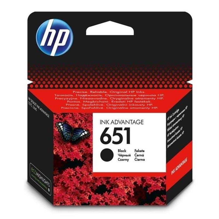 HP C2P10AE (651) SIYAH MUREKKEP KARTUSU 600SYF