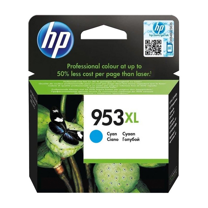HP F6U16AE (953XL) MAVI YUKSEK KAPASITELI MUREKKEP KARTUSU 1.600 SYF