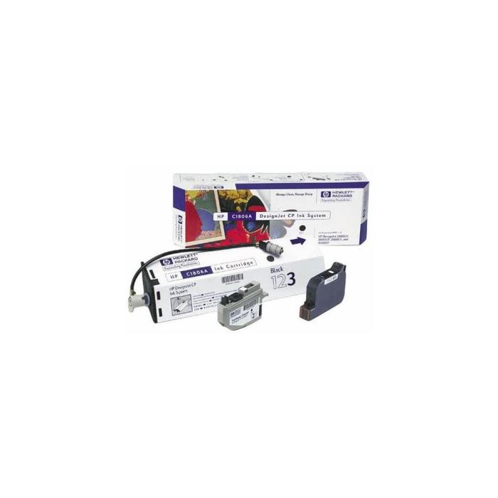 Hp C1806A Siyah Kartuş, HP DesignJet 2000 - 2500 - 2800CP - 3000 - 3500 - 3800CP Kartuş