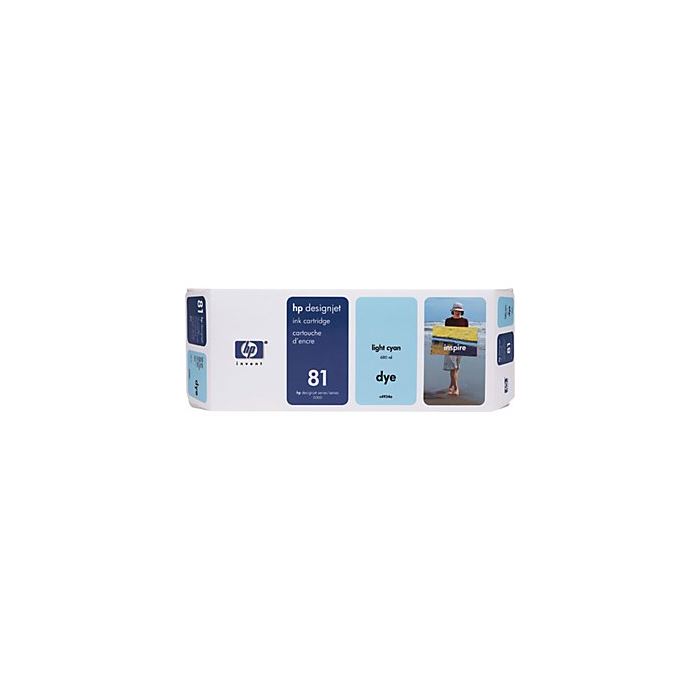 HP 81 KARTUŞ, HP 81 AÇIK MAVİ KARTUŞ, HP C4934A KARTUŞ, Plotter 5000/5000PS Açık Mavi Kartuş