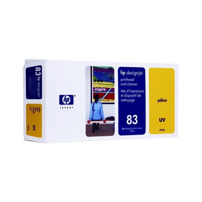 Hp C4963A Kartuş, Hp 83 Kartuş, Plotter 5500Serisi Sarı Baskı Kafası ve Temizleyici