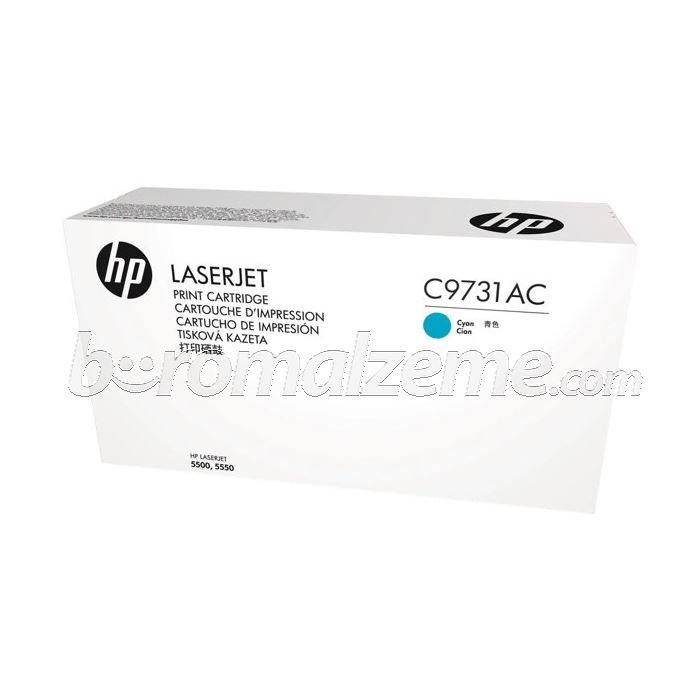 HP C9731A TONER - HP ColorLaserJet 5500 - 5550 Mavi Toner