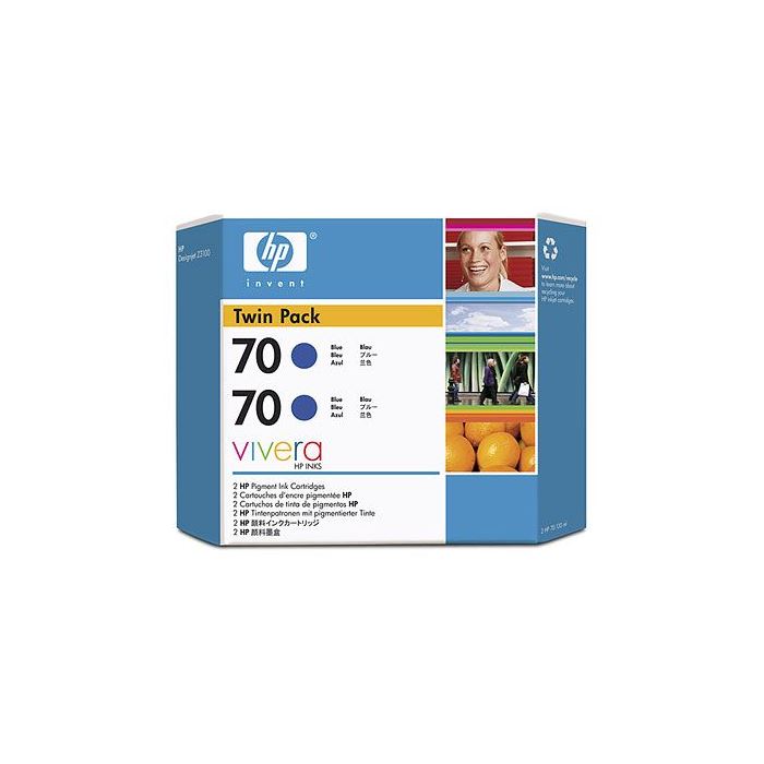 Hp 70 Kartuş, Hp CB349A Kartuş, Mavi 2'Li paket
