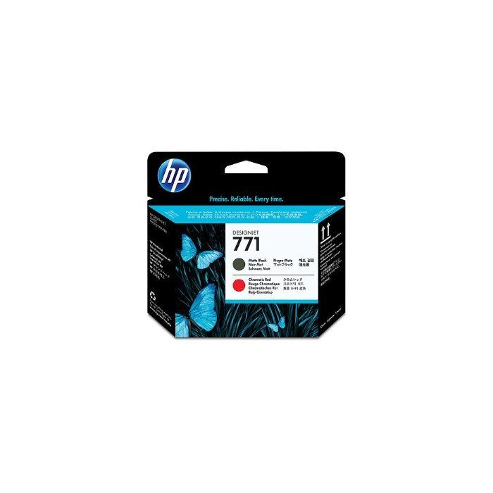 Hp 771 Kartuş, Hp CE017A Kartuş MAT SİYAH-KIRMIZI BASKI KAF.