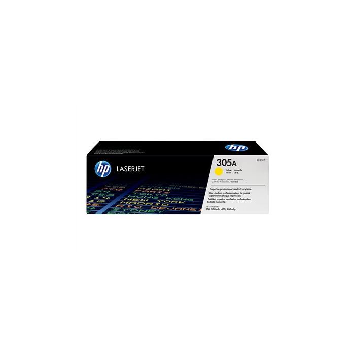 HP  CE412A  HP 305A Yellow LaserJet Toner Cartridge