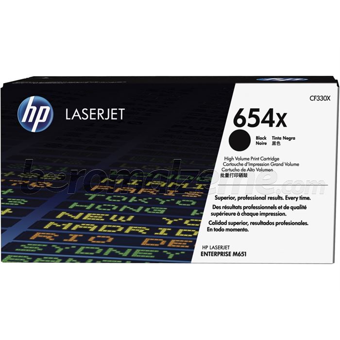 HP CF330X (654X)SIYAH YUKSEK KAPASITELI LASERJET TONER KARTUSU 20.000 SAYFA