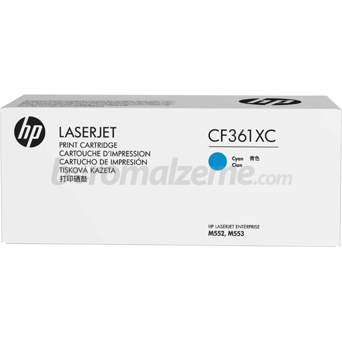 HP 508X CF361XC Taahhütlü Yüksek Kapasiteli Mavi Orijinal LaserJet Toner Kartuşu