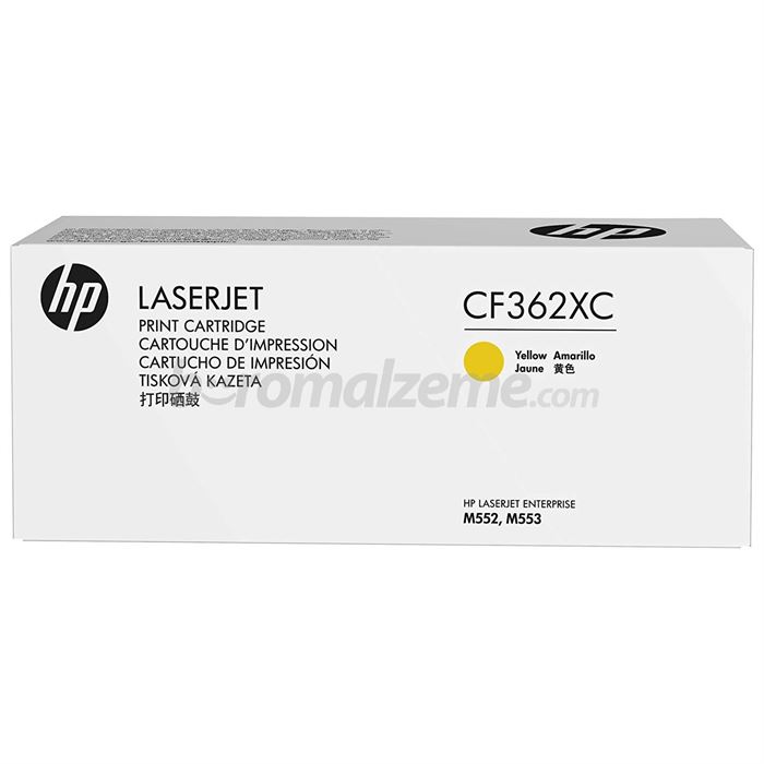 HP 508X CF362XC Taahhütlü Yüksek Kapasiteli Sarı Orijinal LaserJet Toner Kartuşu