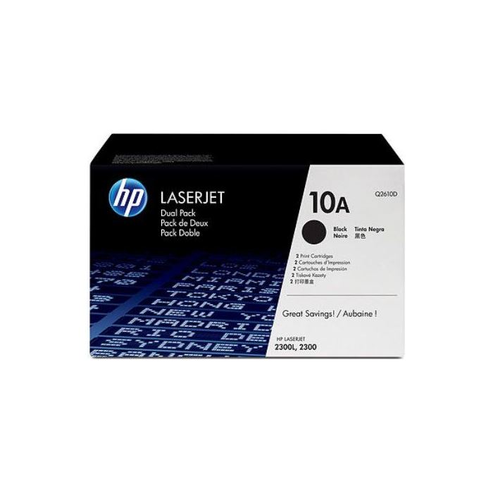 HP Q2610D Siyah TONER - HP 10D TONER 2li Paket - Hp LaserJet 2300 Toner